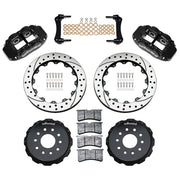 Wilwood Black Superlite 4R 12.88-inch SRP Drilled/Slotted Rear Disc & Parking-Brake Brakes — Chevrolet Corvette C5/C6 and Cadillac XLR components