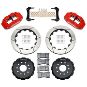 Wilwood 12.88-inch GT Slotted Superlite 4R Rear Disc & Parking-Brake Kit, Red — Chevrolet Corvette C5/C6 and Cadillac XLR components