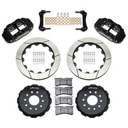 Wilwood Superlite 4R Rear Disc & Parking-Brake Kit for Chevrolet Corvette C5/C6 and Cadillac XLR — 12.88-inch GT Slotted, Black components