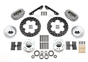 Wilwood Dynalite Front Drag Hub Kit for listed GM OE 11-inch-rotor spindles — 10.75-inch Drilled, Anodized components
