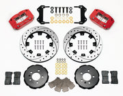 Wilwood Volkswagen Golf IV / Jetta IV / Beetle and Audi TT Front Kit — Red Dynapro Dust-Seal, 12.19-inch SRP Drilled/Slotted components