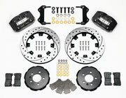 Wilwood Black Dynapro Dust-Seal 12.19-inch SRP Drilled/Slotted Front Brakes — Volkswagen Golf IV / Jetta IV / Beetle and Audi TT components