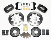 Wilwood Dynapro Dust-Seal Front Kit for Volkswagen Golf IV / Jetta IV / Beetle and Audi TT — 12.19-inch Plain, Black components