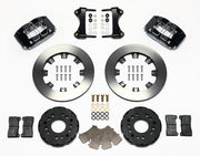 Wilwood Dynapro Dust-Seal Front Kit for Mitsubishi Eclipse / Eagle Talon / Dodge Avenger / Chrysler Sebring Coupe — 12.19-inch Plain, Black components