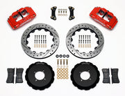 Wilwood Scion xA / xB and Toyota Echo Front Kit — Red Superlite 4, 12.88-inch SRP Drilled/Slotted components
