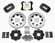 Wilwood Black Dynapro Dust-Seal 12.19-inch SRP Drilled/Slotted Front Brakes — selected four-lug Mini Cooper / Cooper S components