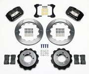 Wilwood black DPR-DS rear brake kit with 12.88-inch slotted rotors, calipers and mounting components laid out