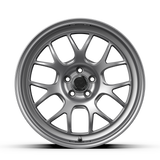 Fifteen52 Vertex RSR Matte Titanium Wheel for Porsche Macan. Flow-formed, lightweight, 7-spoke mesh. 18x8.5, 5x112. PMB Performance expertise. $289/ea.