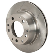 Wilwood slotted rotor with integral hat, showing the friction face and mounting arrangement