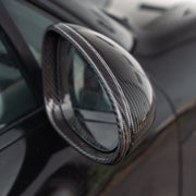 Rennline Carbon Fiber Mirrors for Macan: Premium carbon fiber mirror shells for a sleek, factory fit. Install with OEM hardware. Shop now at PMB Performance.