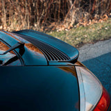 Rennline Carbon Fiber Mini Decklid Spoiler for 996: High-quality carbon fiber, 3D design, UV finish, easy install with 3M adhesive. Shop now at PMB.