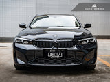 AutoTecknic Dual-Slats Gloss Black Front Grille - G20 3-Series LCI