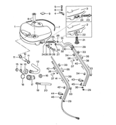 Replace your worn or leaking air box pop-off valve with our Fuel Filler Neck Sleeve for Porsche 911, 912, and 930 (1965-89). Guaranteed fitment and a 24-month unlimited mileage warranty. High-quality, durable materials for reliable performance. #17 in the diagram, 1 required. Replaces 90120159120.