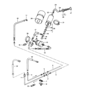 Fuel Pump for Porsche 944 S2 and Porsche 968 Guaranteed fitment Efficient impeller design maximizes fuel flow while minimizing current draw Precision armature bearings for quiet operation and reduced vibration Low-resistance motor brushes for durability and efficiency Durable high-quality housing materials Factory tested for proper operation 24 Month Unlimited Mileage Warranty #20 in Diagram. 1 Required per car. Replaces: 944 608 102 06, 94460810206