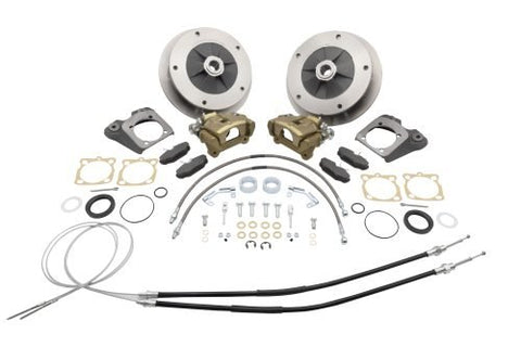 EMPI Rear Disc Brake Kit, Upgraded Version w/ E-Brake, Zero Off-Set, 5x205 I.R.S., 68-72, Swing Axle ‘68