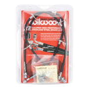 Wilwood Sequoia rear brake hose kit in retail packaging