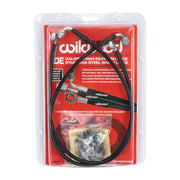 Wilwood Silverado front replacement hose set in retail packaging