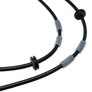 Wilwood Audi A4 front hose sleeve and support-grommet detail