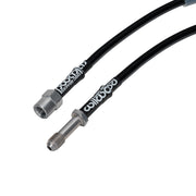 Wilwood Audi front hose connector detail showing female and male threaded ends
