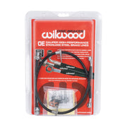 Wilwood MR2 Spyder rear hose set in retail packaging