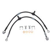 Wilwood Accord front hoses with mounting tabs, banjo bolts and washers