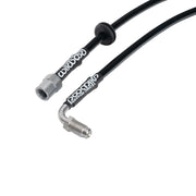 Wilwood RS4 front hose detail with formed metal end and support grommet