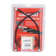 Wilwood Audi A4 front hose set in retail packaging