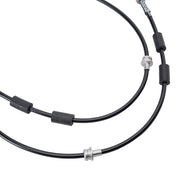 Wilwood A3 front hose protective-sleeve and support detail