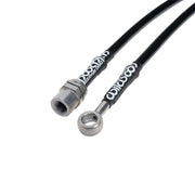 Wilwood Scion tC front hose connectors showing a threaded socket and banjo eye