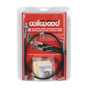 Wilwood Tacoma front hose set in retail packaging