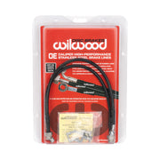 Wilwood Impala front replacement hose kit in retail packaging