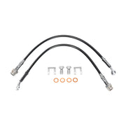 Wilwood Impala front hose pair with banjo bolts, washers and retaining clips