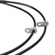 Wilwood Legacy front hose mounting-tab close-up