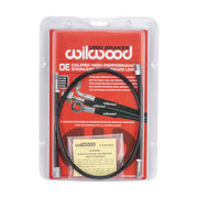 Wilwood BMW front replacement hose pair in retail packaging