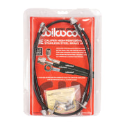 Wilwood S2000 front replacement hose kit in retail packaging