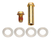 Wilwood pedal pivot service pin, hex-head bolt and four wave shim washers