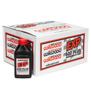 Wilwood EXP 600 Plus DOT 4 brake fluid bottle, representative packaging view, product view 2