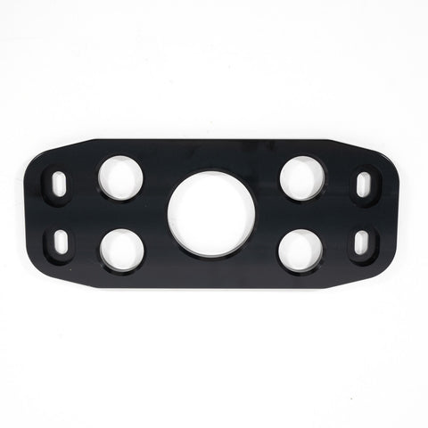 Rennline Billet Tunnel Brace for Macan: CNC-machined 6061-T6 aluminum for improved rigidity, replacing the factory brace. Shop now at PMB Performance.