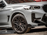 AutoTecknic Dry Carbon Front Bumper Trim Set - F97 X3M LCI | F98 X4M LCI