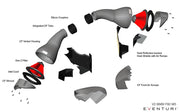 Eventuri V2 Carbon Intake with Shrouds for BMW M5 (F90), product view 4