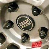 Replacement BRAID center caps: Optional caps for BRAID wheels, available in various sizes and bolt patterns. Prices are per cap. Shop now at PMB.