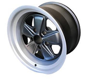 PMB Performance presents Maxilite 5 Spoke 17 x 5 wheels for the 911 SC, Carrera, and Turbo. Crafted in Switzerland, these TÜV certified Fuchs-style wheels showcase exceptional attention to detail and come with a 3-year warranty. Available in four classic finishes.