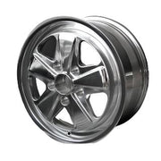 Maxilite offers 7.5 x 17 Fuchs-style wheels for Porsche 911 and 944, crafted in Switzerland with exceptional detail. TÜV-certified and backed by a 3-year warranty, these lightweight, five-spoke wheels come in two finishes: Painted Paddle and Fully Polished.