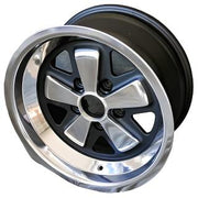Maxilite presents 8 x 16 Fuchs-style wheels for Porsche 911SC/Carrera, crafted with Swiss precision. TÜV-certified with a 3-year warranty, these wheels feature a five-spoke design in four finishes: Polished Paddle, RSR Frosted Paddle, Painted Paddle, and Fully Polished. Specs: 5 x 130mm bolt circle, 10.6mm offset, 71.6mm centerbore.