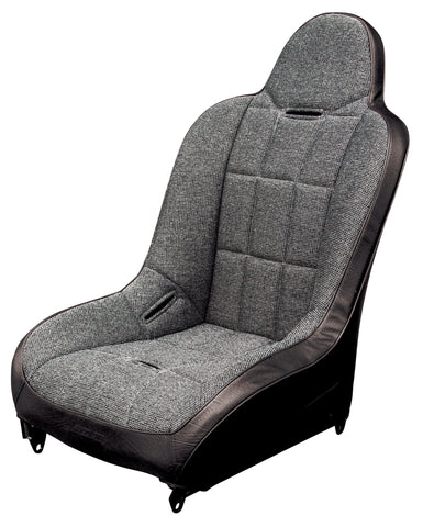 Hi-Back Seat Black Vinyl / Tweed Fabric