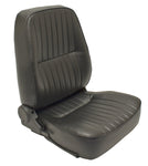 Pair of Low-Back Seat Only, Both sides, Black Vinyl