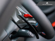 AutoTecknic Carbon Steering Wheel Top Cover - G30 5-Series | G32 6-Series GT | G11 7-Series