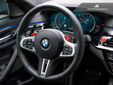 AutoTecknic Carbon Steering Wheel Top Cover - G05 X5 | G06 X6 | G07 X7