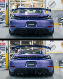 Fabspeed Porsche 718 GT4 RS CUP Car Style Wing Risers (2022+) (Image: 14)