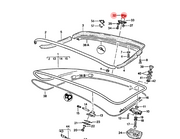 Rear Hatch Lock Cylinder Seal for all 924, 944, 968